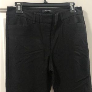 Straight leg black dress pants